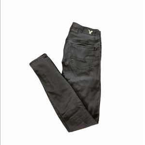 American Eagle black stretchy jeggings size 2
